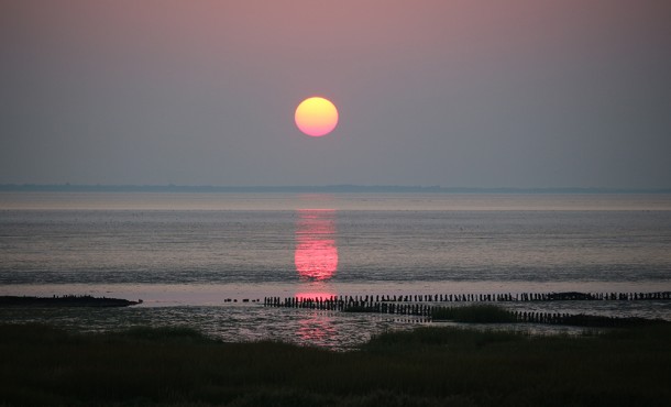 Vadehavet solnedgang foto Kurt Hansen